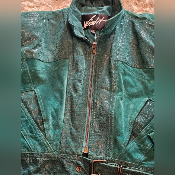 Vintage cropped motorcycle jacket WINLIT - Picture 3 of 9